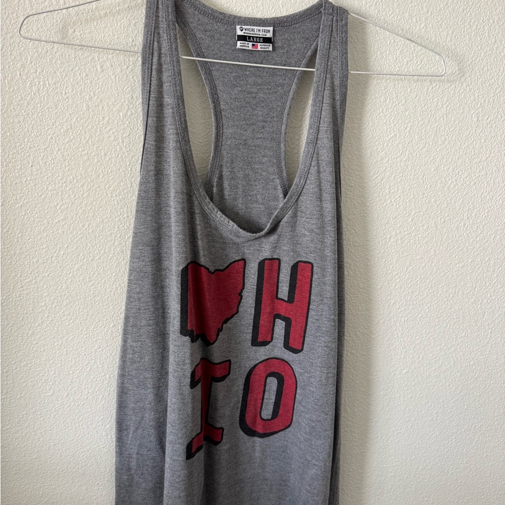 Gray Ohio Graphic Tank Top